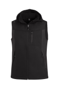 FHB JUSTUS Softshellweste, anthrazit-schwarz, Gr. XS