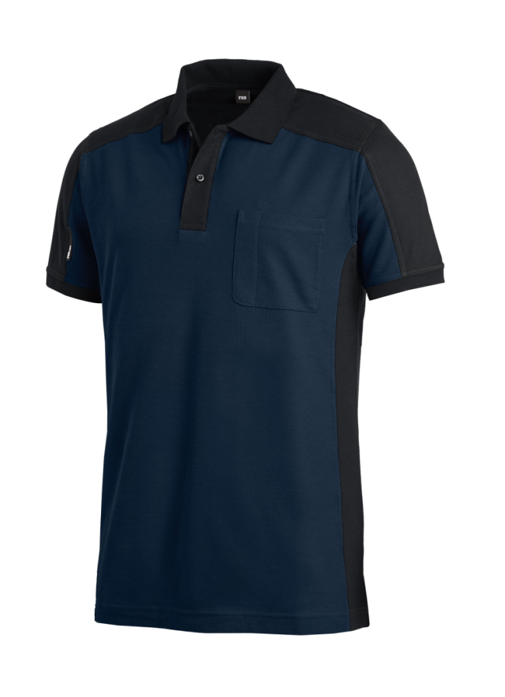 FHB KONRAD Polo-Shirt, marine-schwarz, Gr.