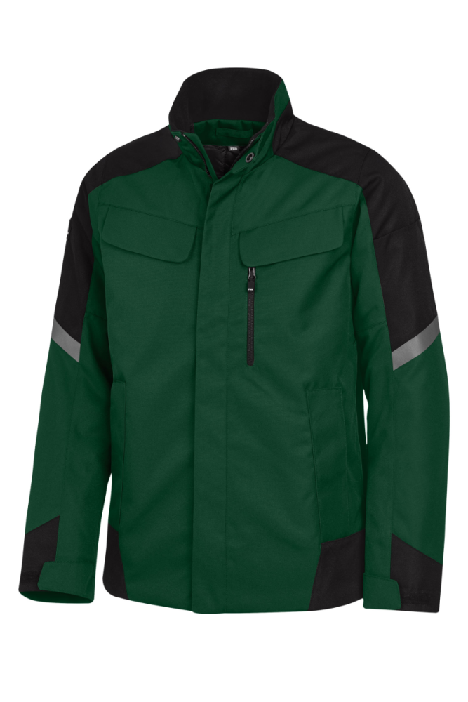 FHB LARS Arbeitsjacke, grün-schwarz, Gr. 5XL