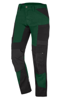 FHB LEO Arbeitshose elastisch, grün-schwarz, Gr. 58