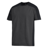 FHB MARC T-Shirt zweifarbig, anthrazit-schwarz, Gr. XS