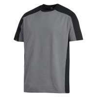 FHB MARC T-Shirt zweifarbig, grau-schwarz, Gr. 5XL