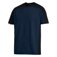 FHB MARC T-Shirt zweifarbig, marine-schwarz, Gr. 4XL