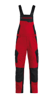 FHB PASCAL Latzhose, rot-schwarz, Gr. 88