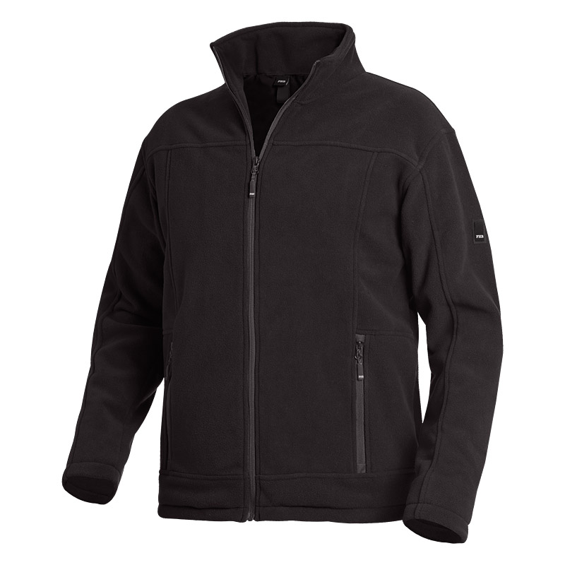 FHB ROMAN Fleece-Jacke, schwarz, Gr. S