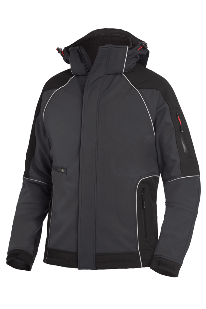 FHB WALTER Softshelljacke, anthrazit-schwarz, Gr. L
