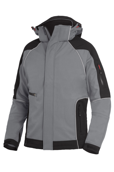 FHB WALTER Softshelljacke, grau-schwarz, Gr.