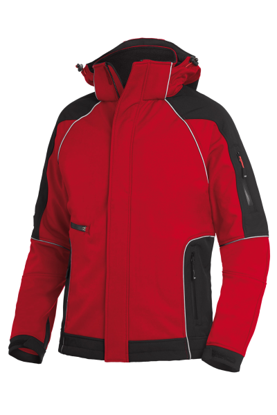 FHB WALTER Softshelljacke, rot-schwarz, Gr.
