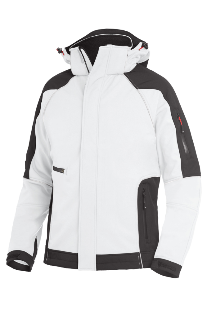FHB WALTER Softshelljacke, weiss-anthrazit, Gr. 2XL