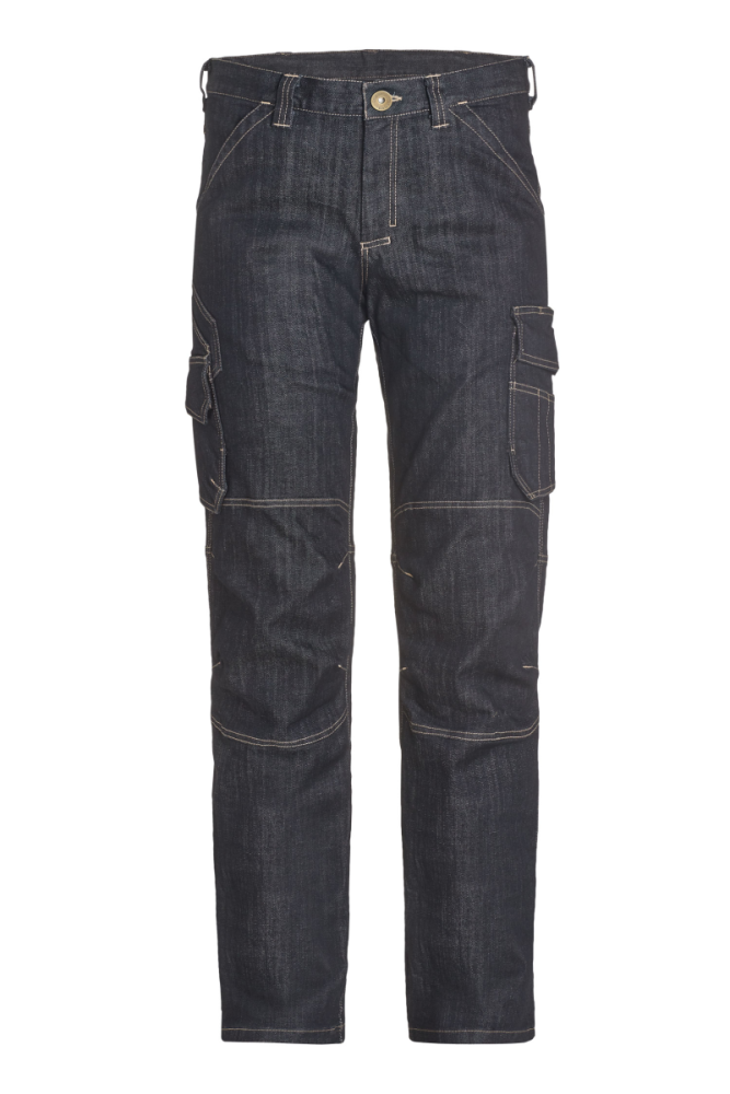 FHB WILHELM Jeans Arbeitshose, schwarzblau, Gr. 106