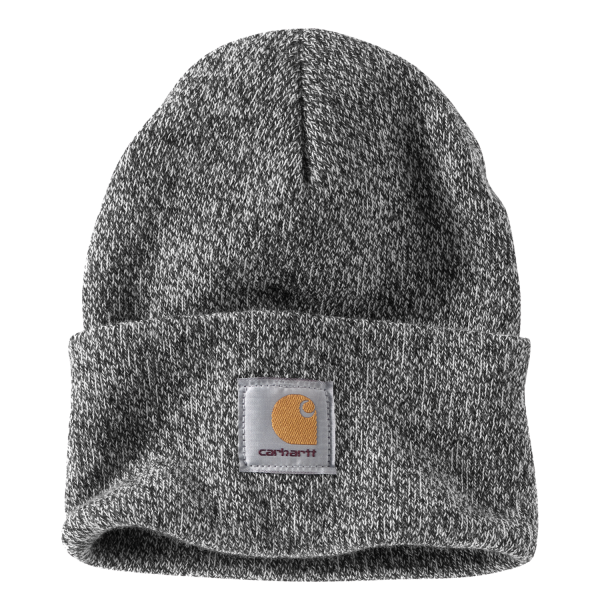 Carhartt Knit Cuffed Beanie, Black/Withe