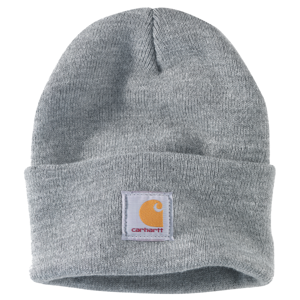 Carhartt Knit Cuffed Beanie, Heather Grey