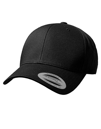 FlexFit Cap Curved Classic Snapback schwarz