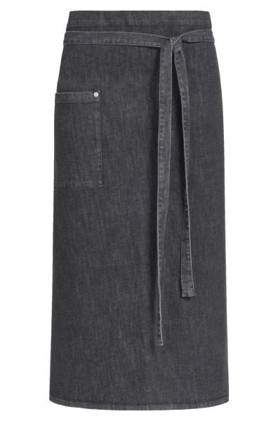 Greiff Bistro-Schürze 100x80, black denim, 100x80