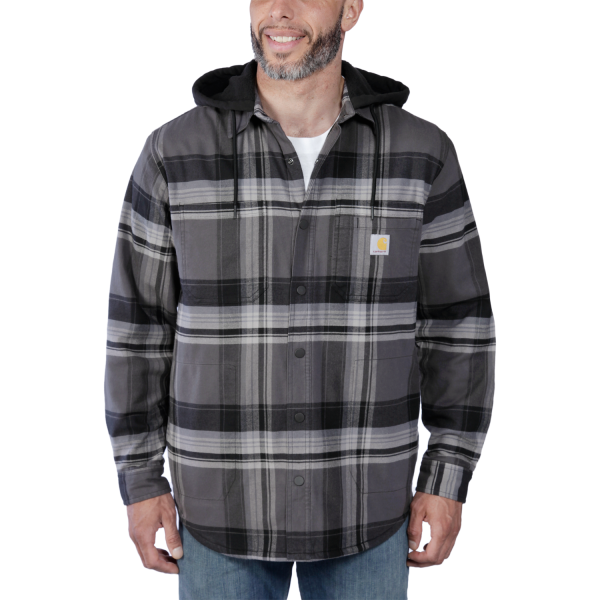 Carhartt Flannel Sherpa-lined Shirt Jac, Black