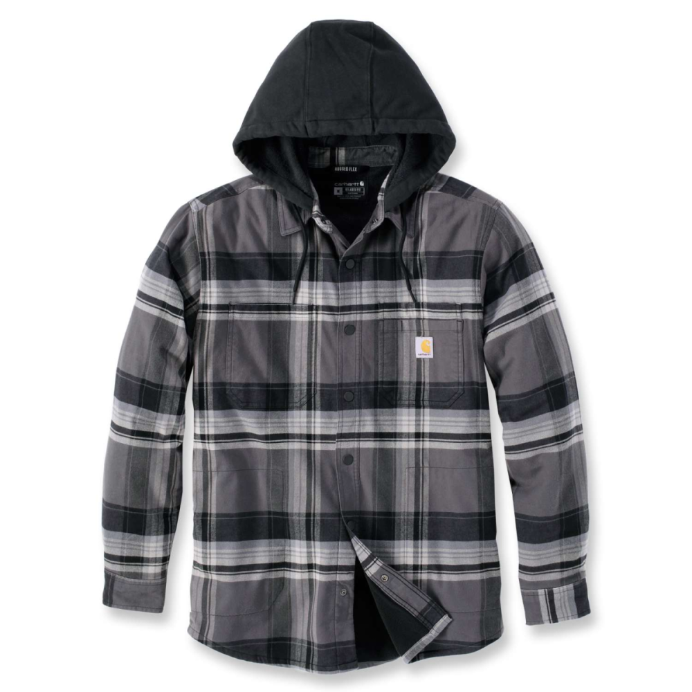 Carhartt Flannel Sherpa-lined Shirt Jac, Black