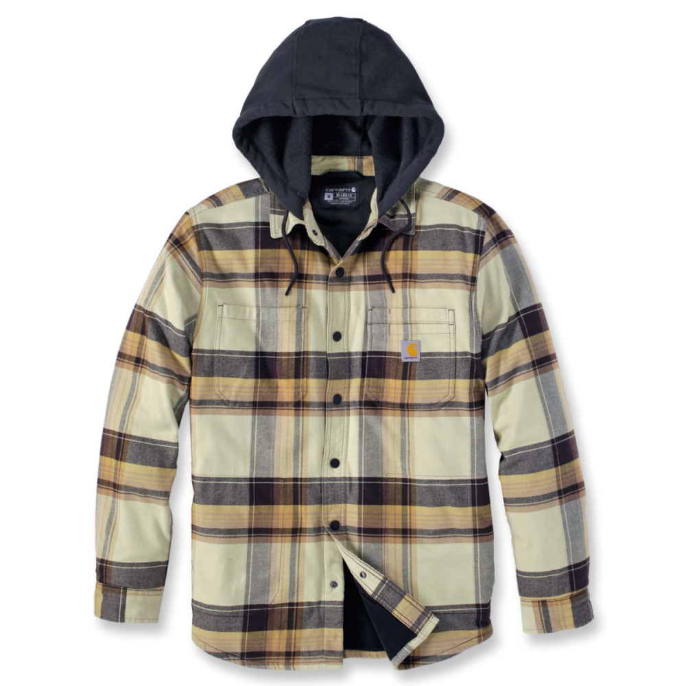 Carhartt Flannel Sherpa-lined Shirt Jac, Dark Brown