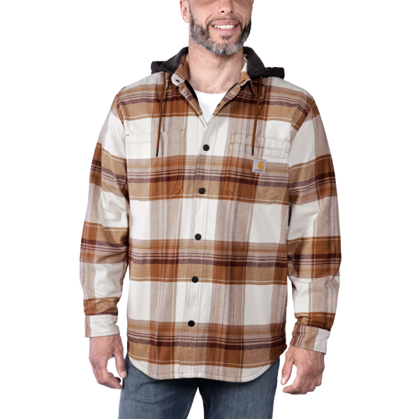Carhartt Flannel Sherpa-lined Shirt Jac, ® Brown