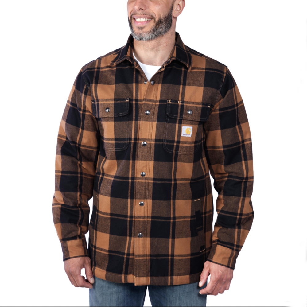 Carhartt Flannel Sherpa-lined Shirt Jac, ® Brown, S