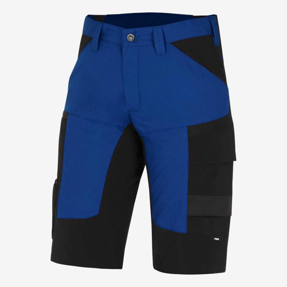 FHB KIM Bermuda elastisch, royalblau-schwarz, Gr. 50