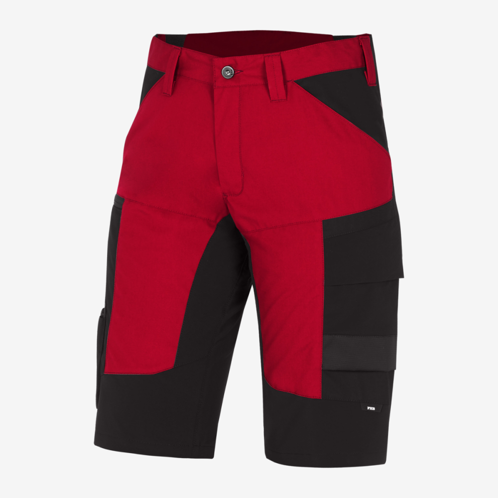 FHB KIM Bermuda elastisch, rot-schwarz, Gr. 58