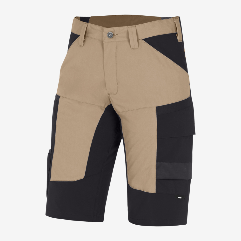 FHB KIM Bermuda elastisch, beige-schwarz, Gr. 64