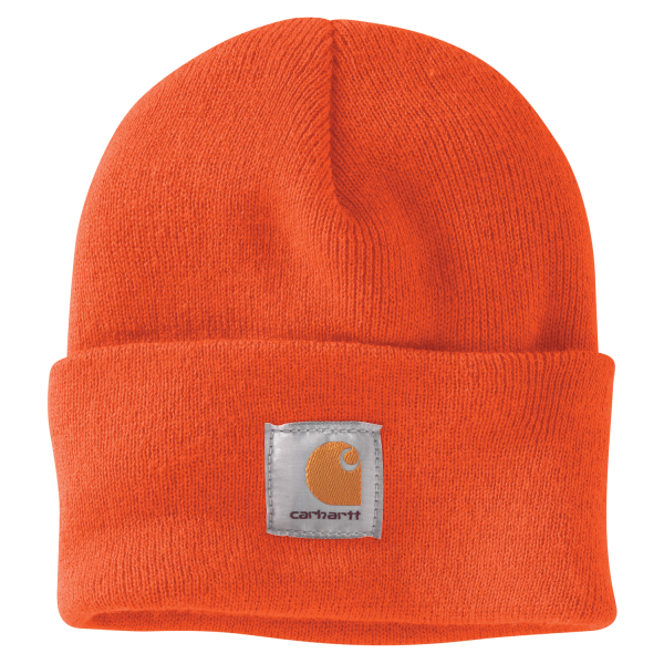Carhartt Knit Cuffed Beanie, Brite Orange