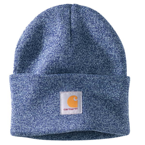 Carhartt Knit Cuffed Beanie, Scout Blue/Powder Blue Marl