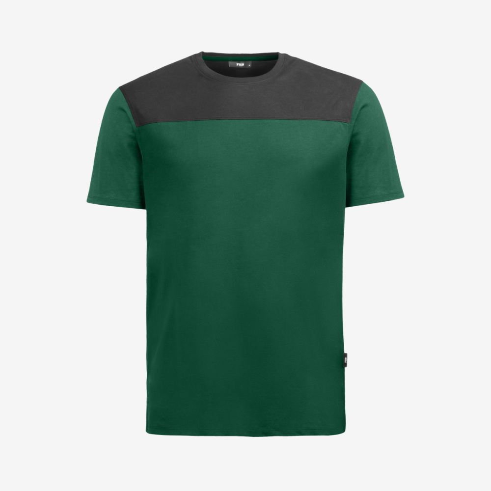 FHB KNUT T-Shirt Herren, grün-schwarz, Gr. 4XL