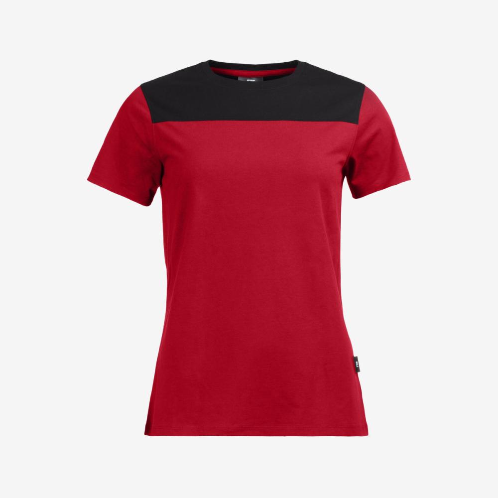 FHB KIRA T-Shirt Damen, rot-schwarz