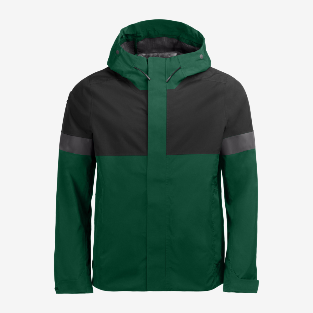 FHB LUCA Regenjacke, grün-schwarz, Gr. XS