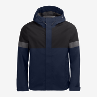 FHB LUCA Regenjacke, marine-schwarz, Gr. 4XL