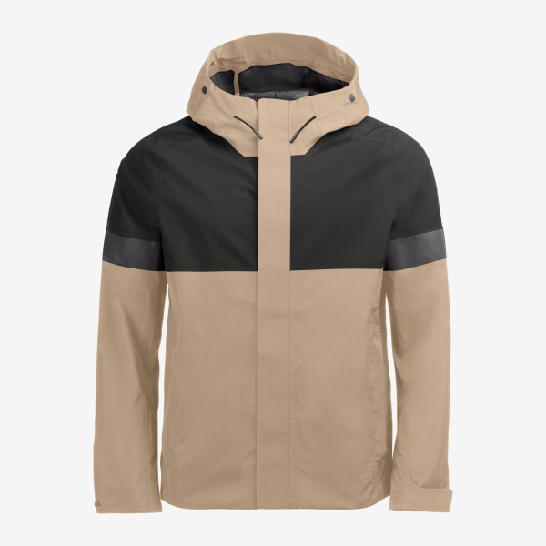FHB LUCA Regenjacke, beige-schwarz