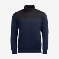 FHB ROB Zip-Sweatshirt, marine-schwarz, Gr. L