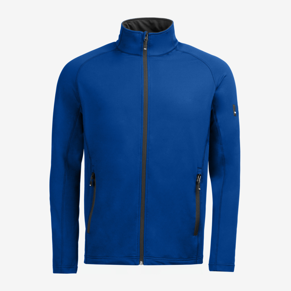FHB KUNO Fleece-Jacke, royalblau, Gr. L