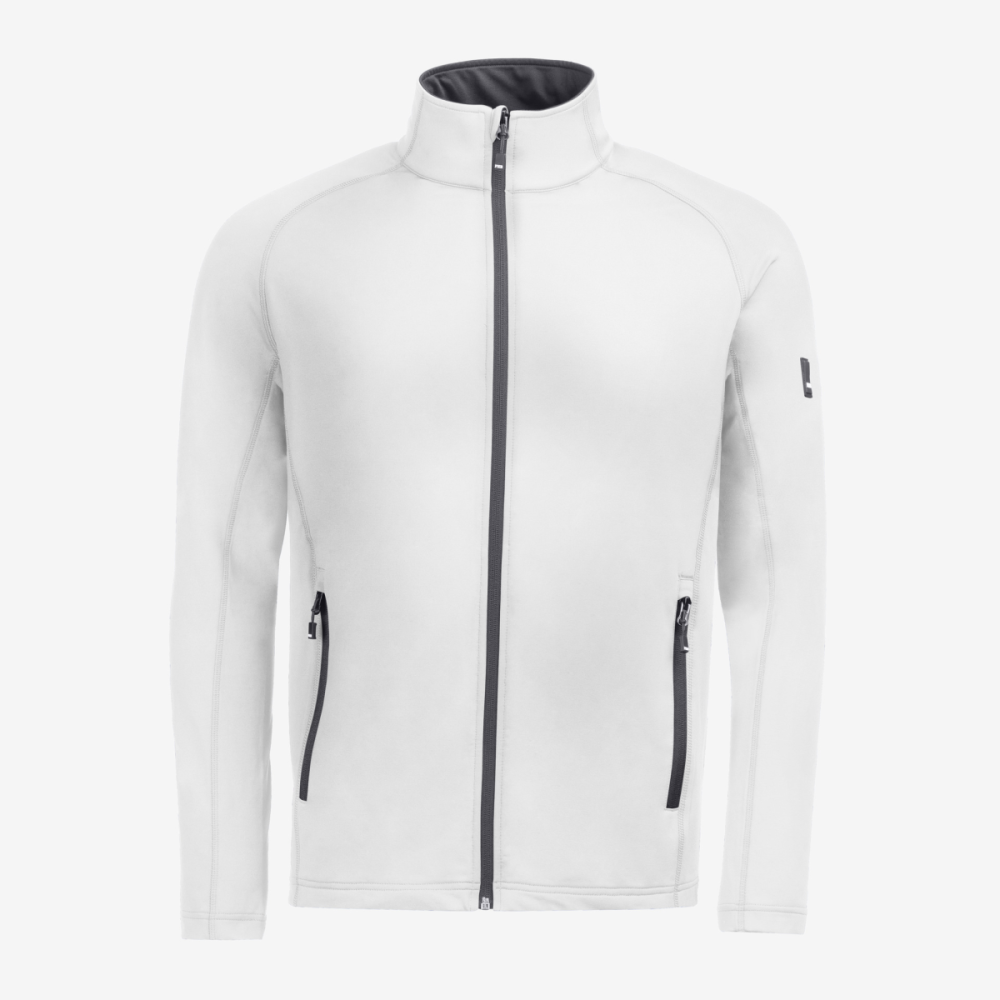 FHB KUNO Fleece-Jacke, weiß, Gr. 2XL