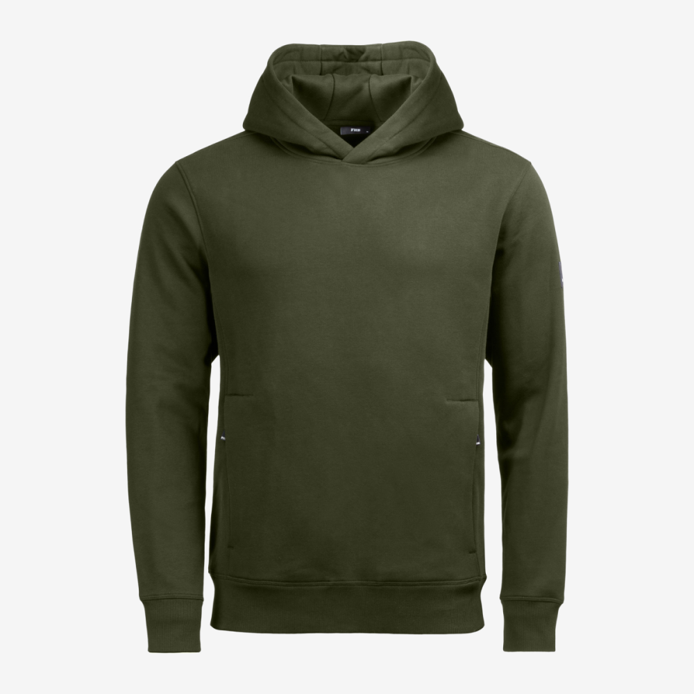 FHB BENNET Hoodie unisex, oliv, Gr. S