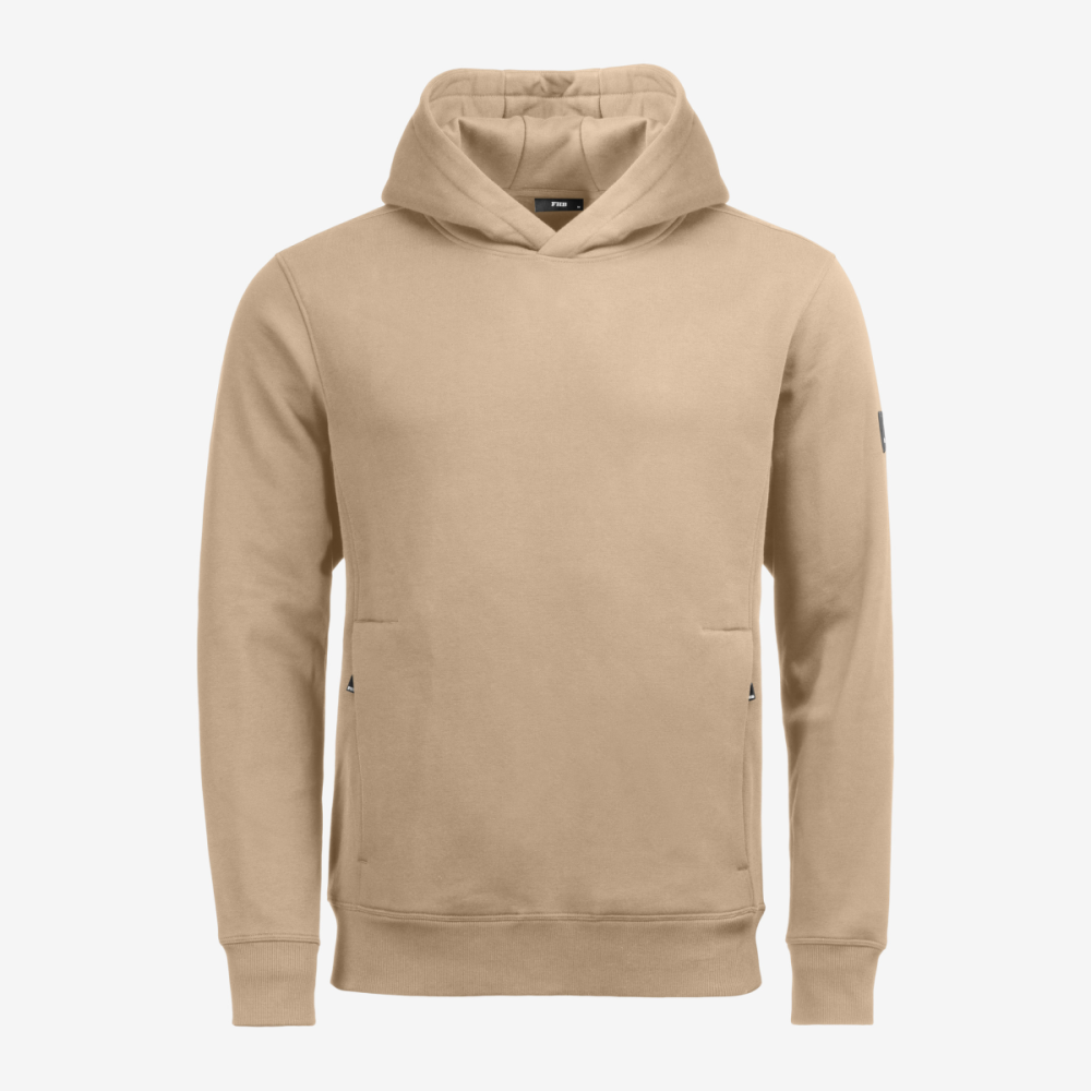 FHB BENNET Hoodie unisex, beige, Gr. S