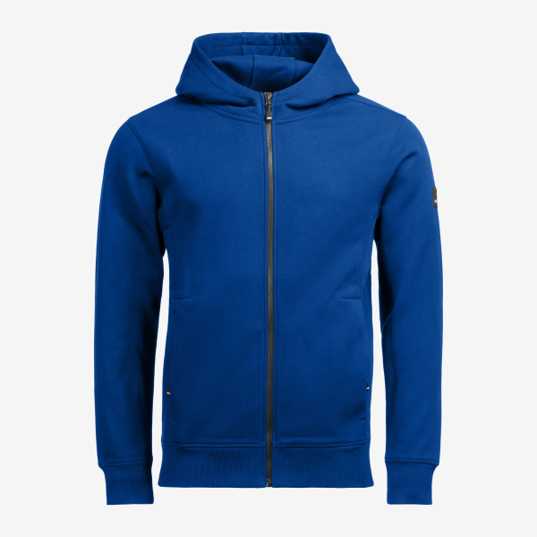 FHB QUENTIN Hoodie Jacke, royalblau, Gr. S