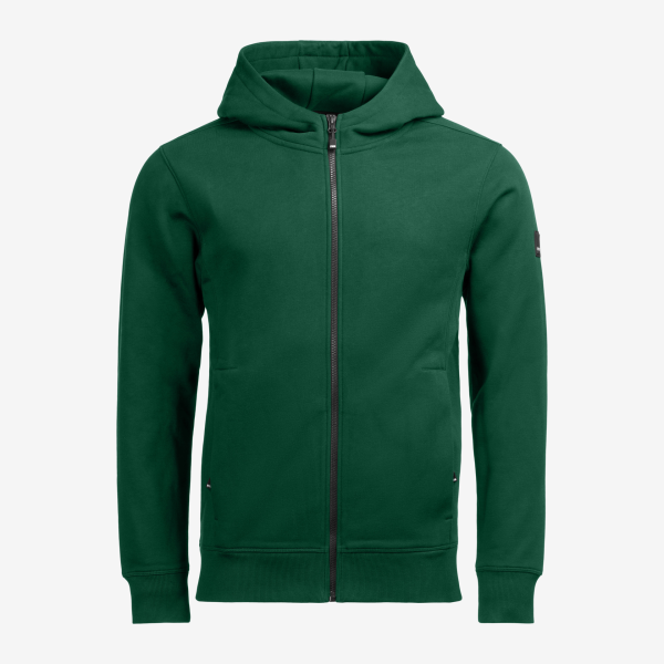 FHB QUENTIN Hoodie Jacke, grün, Gr. S