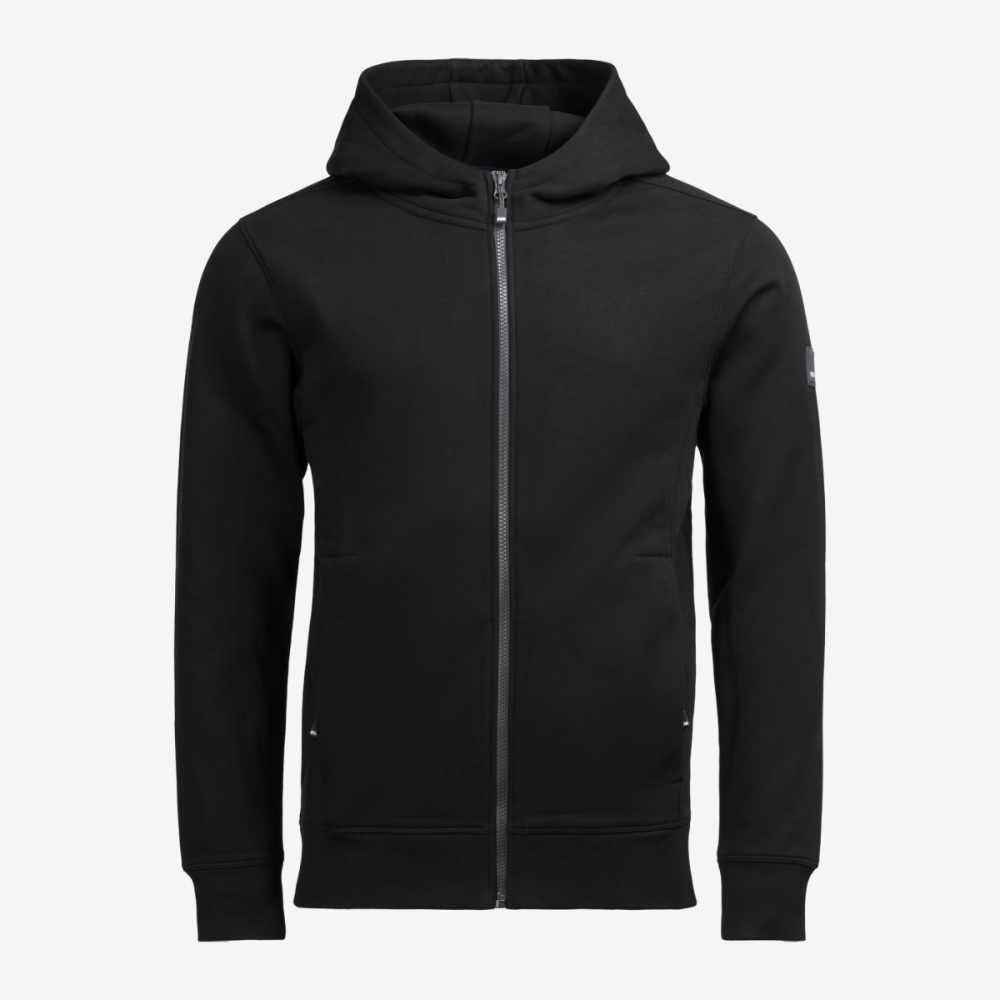 FHB QUENTIN Hoodie Jacke, schwarz, Gr. 4XL