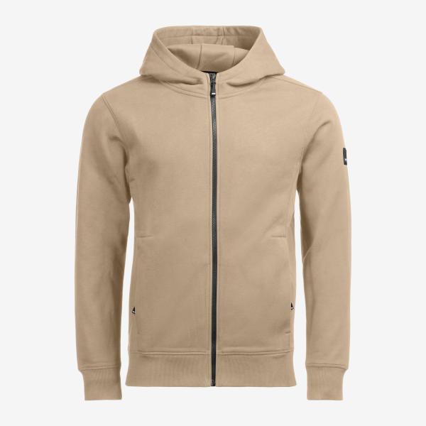 FHB QUENTIN Hoodie Jacke, beige, Gr. S