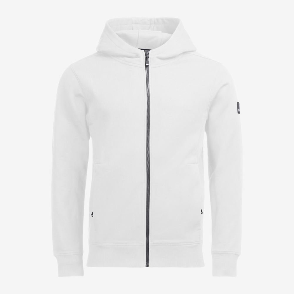 FHB QUENTIN Hoodie Jacke, weiß, Gr. XL